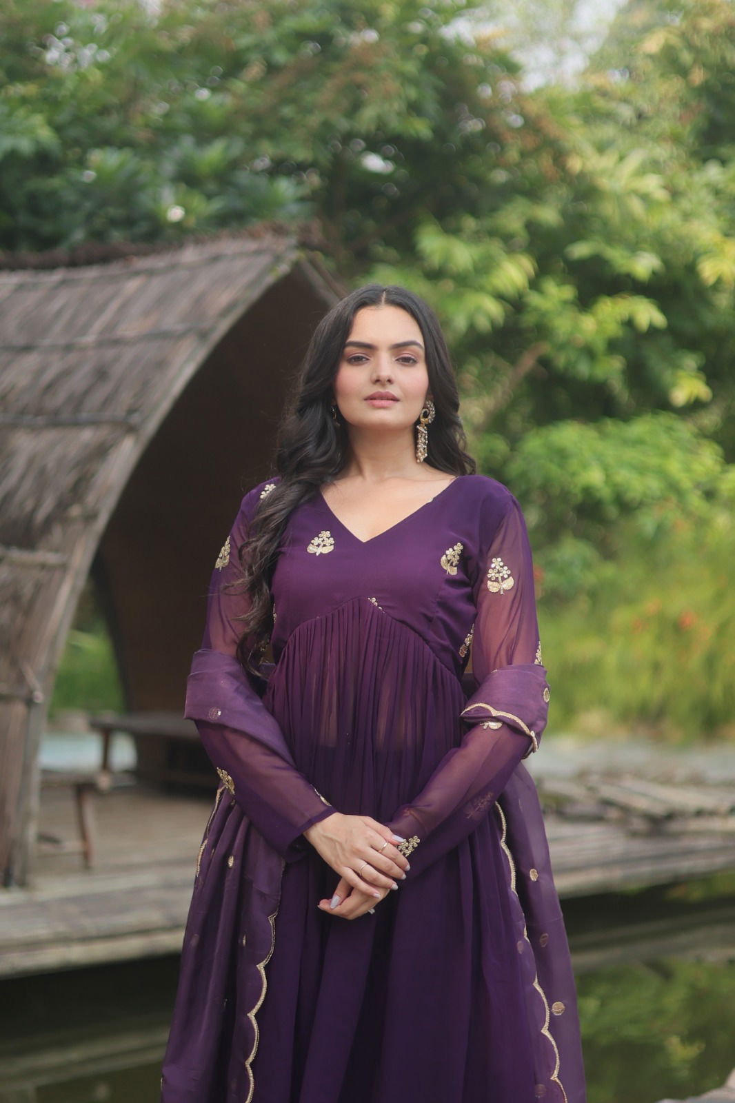 KA 1062 Designer Alia Cut Kurti With Bottom Dupatta Catalog