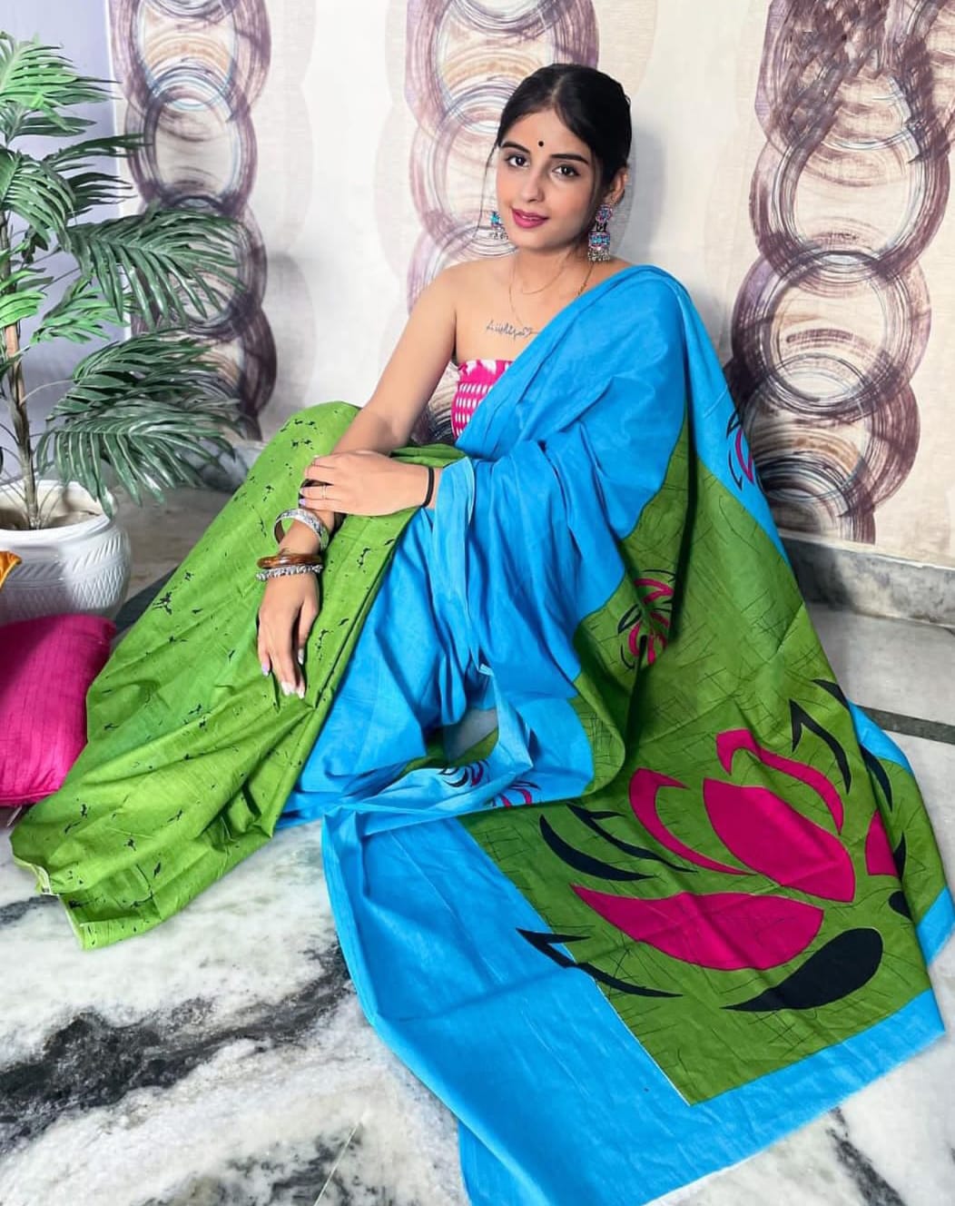 Vk 4106 Mono Cotton Partywear Saree catalog