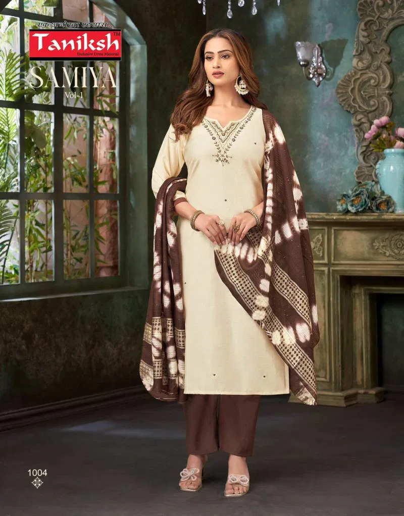 Samiya Vol 1 By Taniksh Vatican Kurti Bottom With Dupatta Wholesale Suppliers In Mumbai