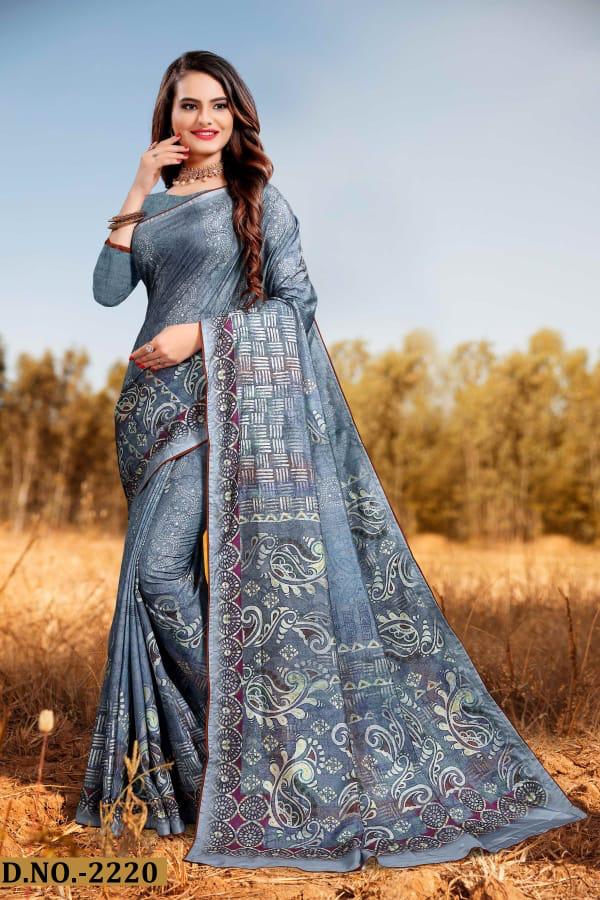 Naree Beauty Silk Printed Designer Party wear Saree Collections
