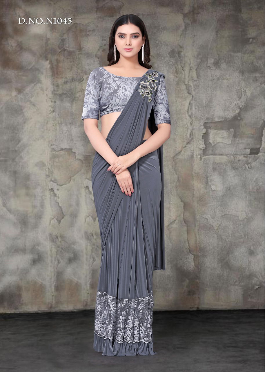 Shiya 2 Latest Designer Imported lycra Party Wear Heavy Worked Saree Collection