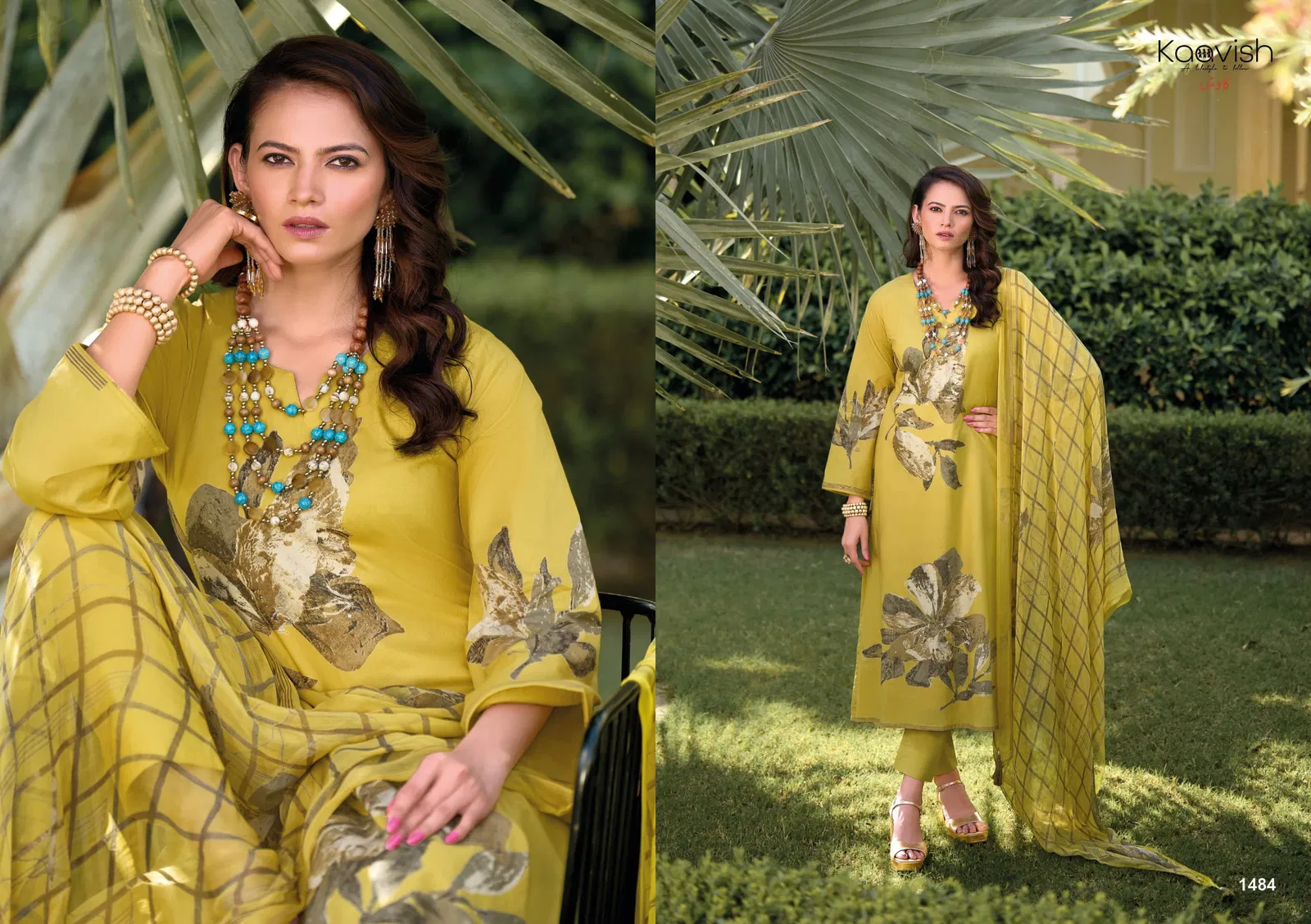 Jesscia Vol 2 By Kaavish Lawn Cotton Printed Salwar Suits Orders In India