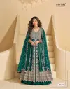 Mirza By Sayuri Chinon Silk Embroidery Surat Gown With Dupatta Wholesale Market

