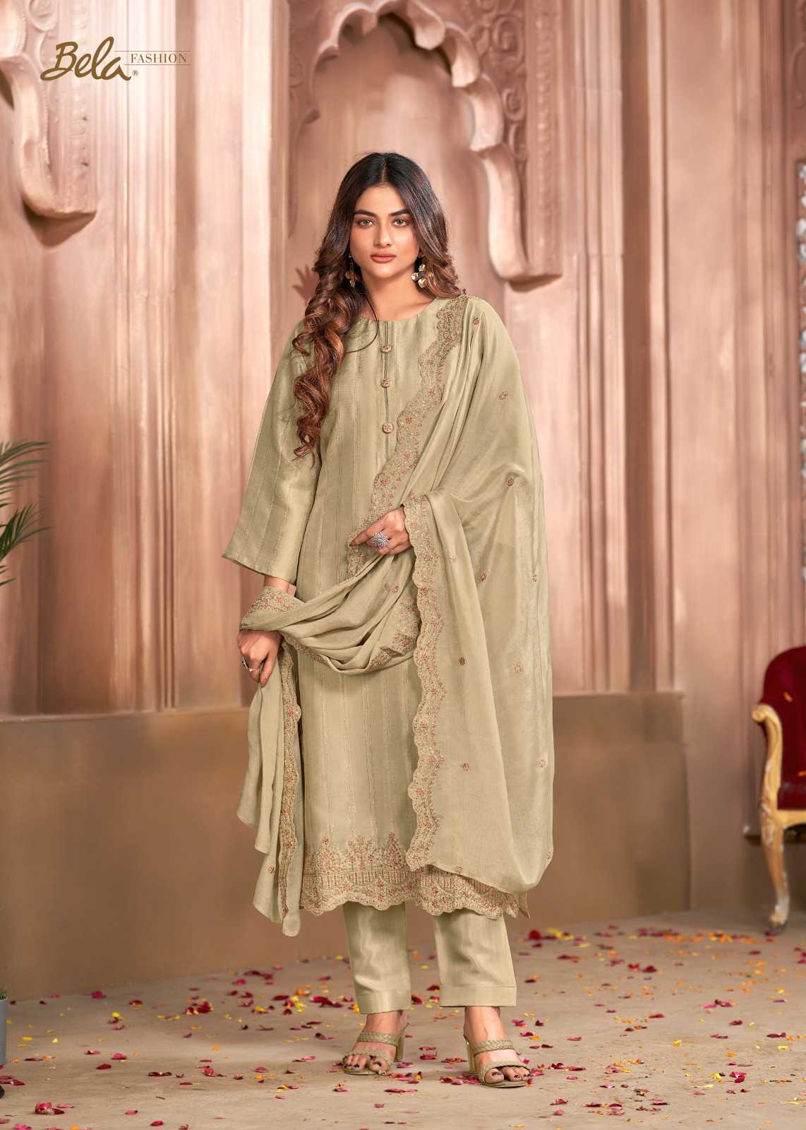 Riyaaz By Bela Silk Traditional Wear Stylish Dress Material Bulk Orders In India