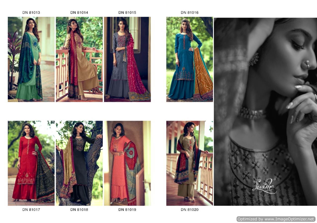 Levisha Meridel 2 Pure Pashmina Designer Party Wear Dress Material at Wholesale Price