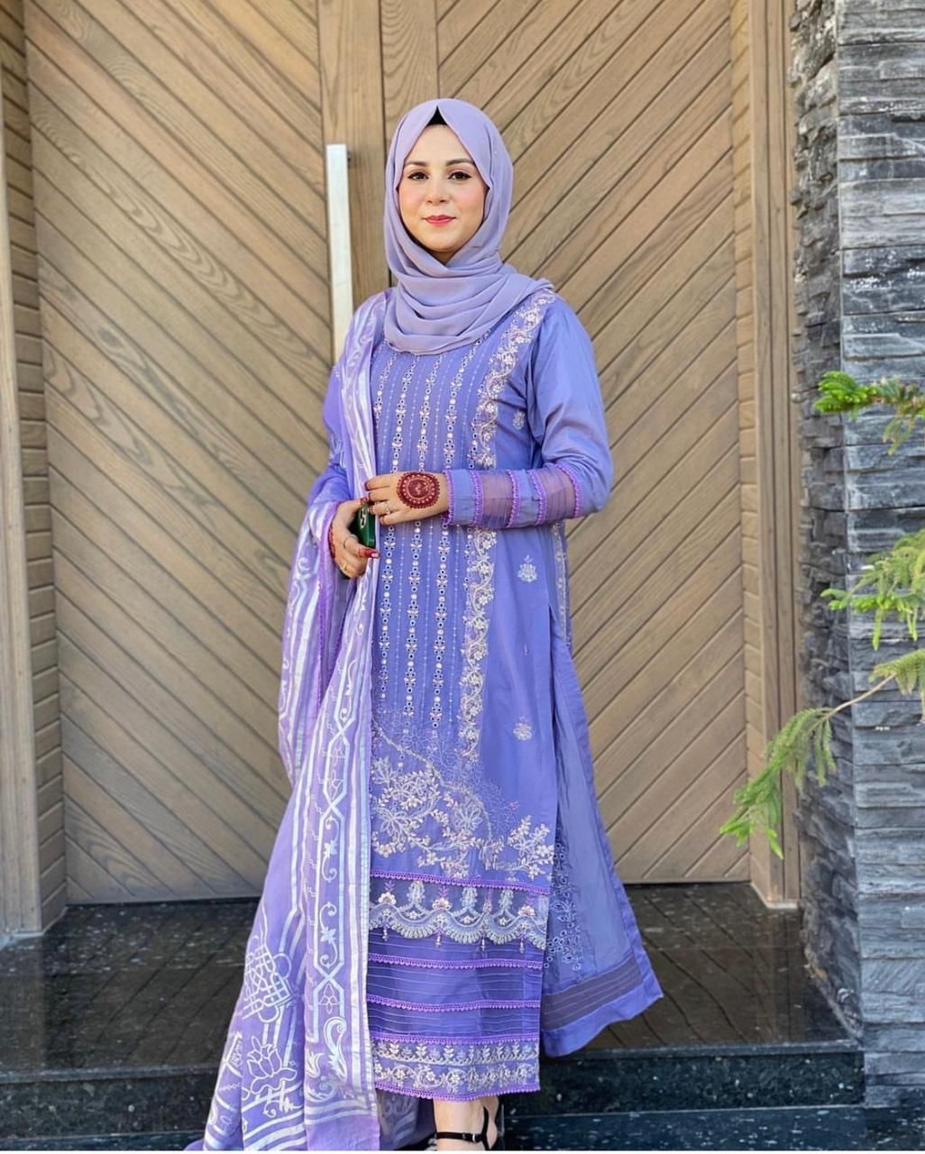 Noor Chikankari Vol 25 By saniya Trendz Cotton Embroidered Pakistani Suit Catalog