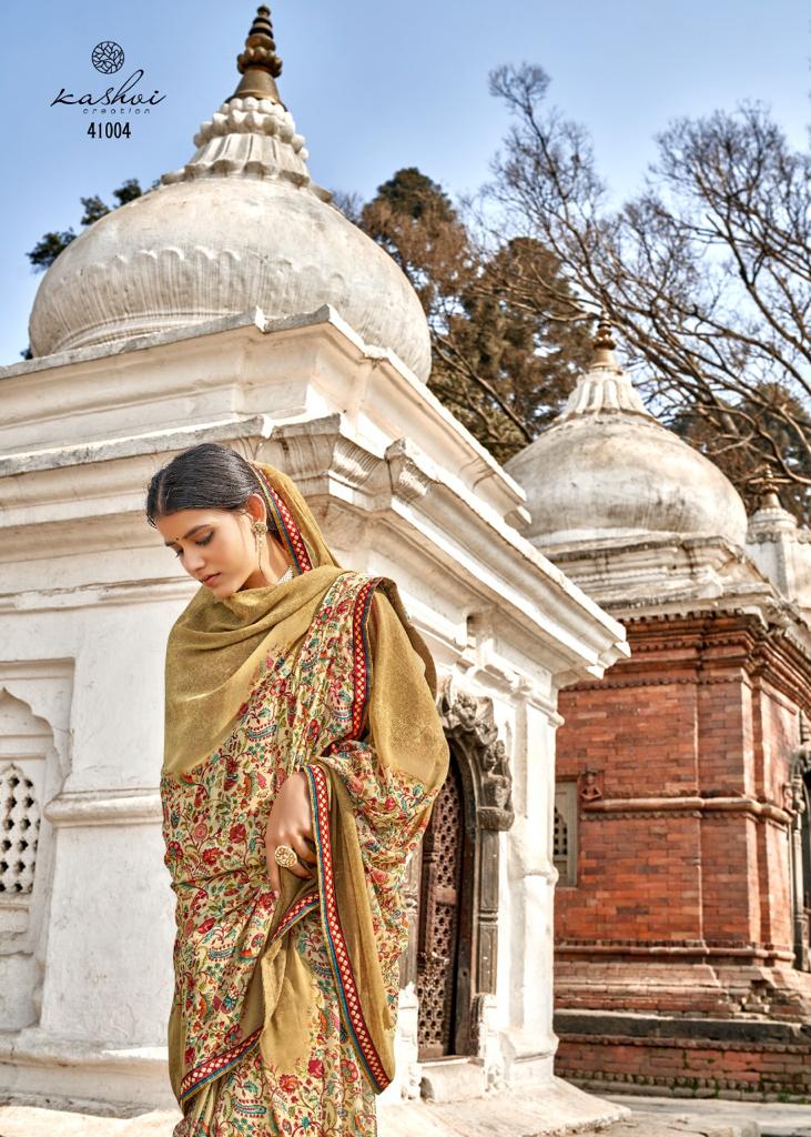 Kashvi Lavanya Silk Weightless Georgette Printed Casual Wear Sarees Collection
