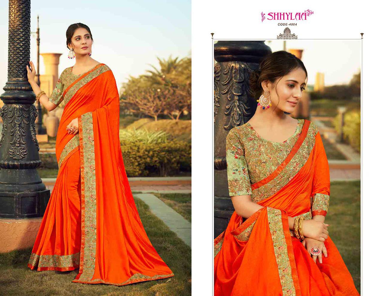 SHHYLAA CHARBAGH VOL-3 DIGITAL PRINTS AND EMBROIDERY WORK LATEST FANCY DESIGNER  SAREE COLLECTION