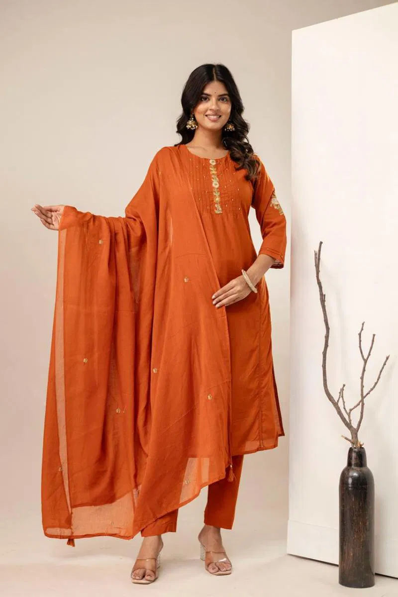 Naisha K 16 Cotton Straight Kurti Bottom With Dupatta Wholesale Clothing Distributors In India