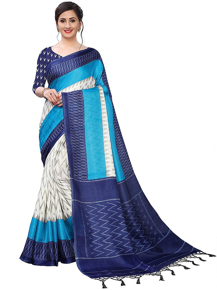 Pf 314 Casual Wear Art Silk Printed Designer Saree Collection
