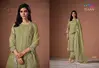 Elaan By Vipul  Gold Crinkle Organza Designer Salwar Suit Suppliers In India