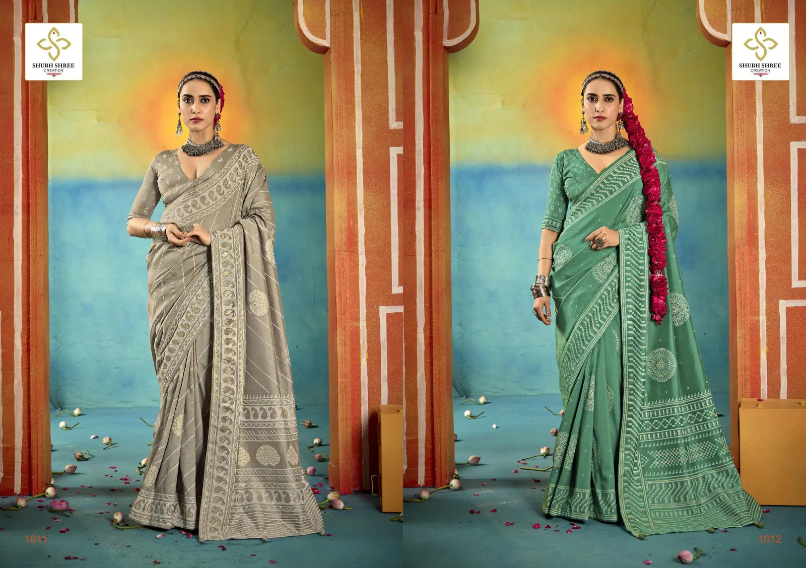 Sarangi By Shubh Shree Velvet Tusser Silk Saree Wholesale Market In Surat 