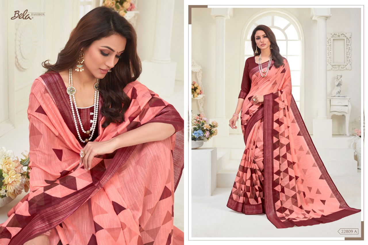 BELA JASMINE VOL-13 Latest Designer Festive Wear Heavy Chiffon Printed saree Collection