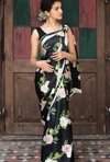 Sf Flora D Flower Printed Japan Satin Saree Best Wholesale Shop In Surat