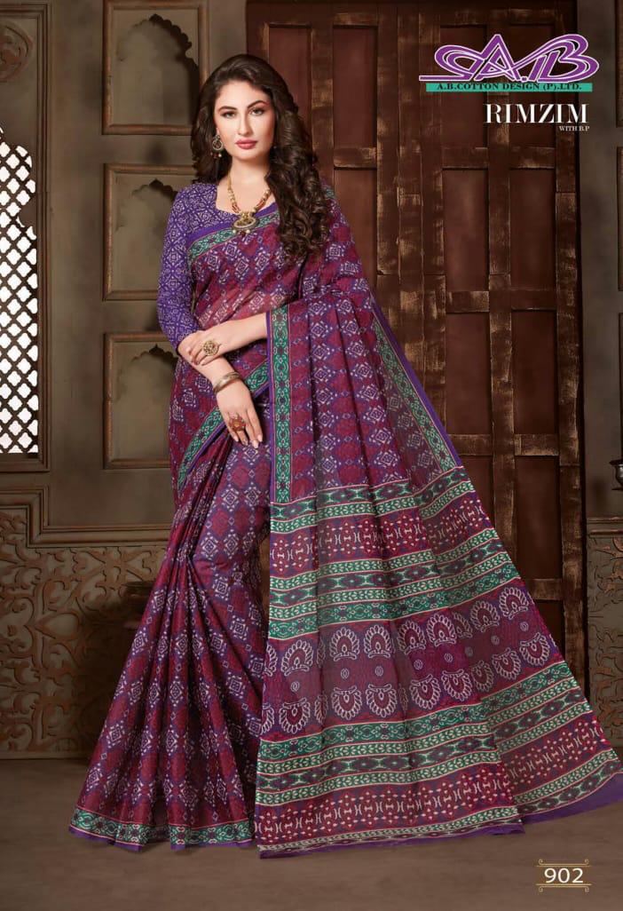 Ab Rim Zim Latest Regular Wear Cotton weaving Designer Printed Sarees Collection