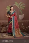 Kontessa Onam By Rajtex Tussar Silk Handloom Weaving Saree Exporters In India