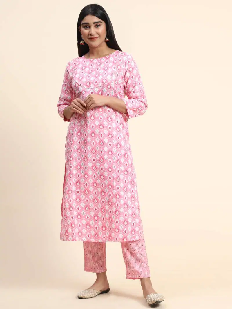 Tanyaa P 147 Cotton Casual Wear Kurti With Bottom Wholesale Market In Surat With Price