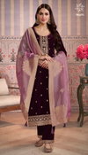 Kaveri By Vinay Kuleesh Velvet Embroidery Online Salwar Kameez Wholesale