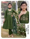 Madhubala Kids Roman Silk Embroidered Kurti Set