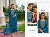 Silk India By Psyna Gold Printed Silk Party Wear Kurti With Pant Dupatta Exporters In India