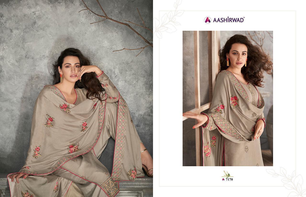 Haseena New Launch Of Latest Designer Salwar Suit Collection With Embroidery Neck Design And Silky Georgette With Heavy Embroidery Work