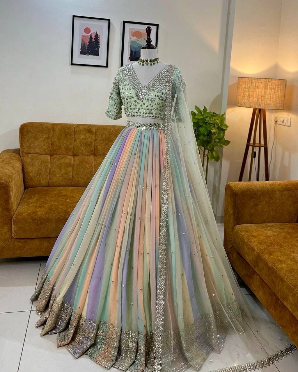 Code 169 Georgette Designer Lehenga Choli Catalog