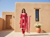 Naisha K 319 Pure Roman With Patch Kurti With Pant Dupatta Wholesale Market In Surat