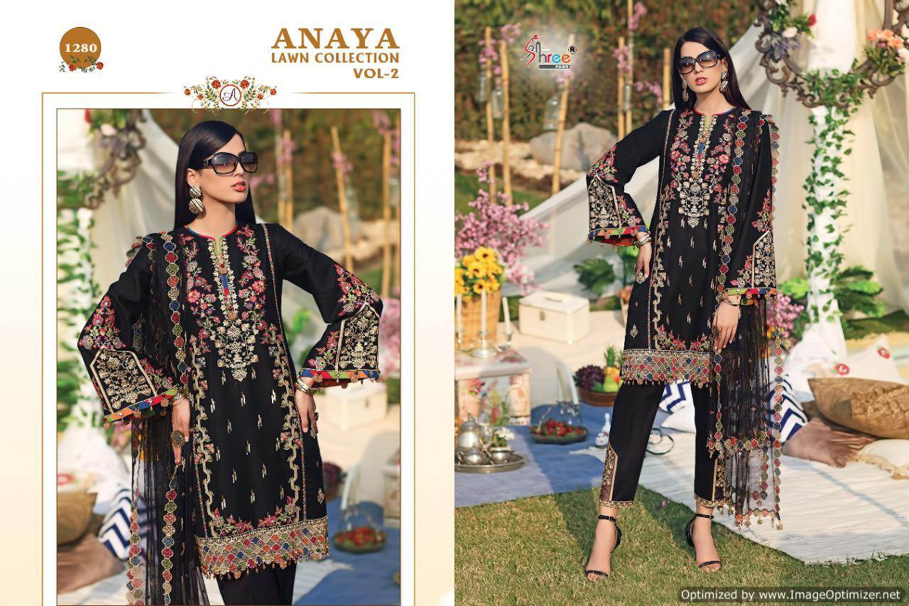 Anaya Lawn Collection Vol-2 Latest Designer Party Wear Wedding Salwar Suit With Heavy Embroider Work 
