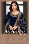 Aanaya Vol 125 Faux Georgette Gown Bottom With Dupatta Catalog
