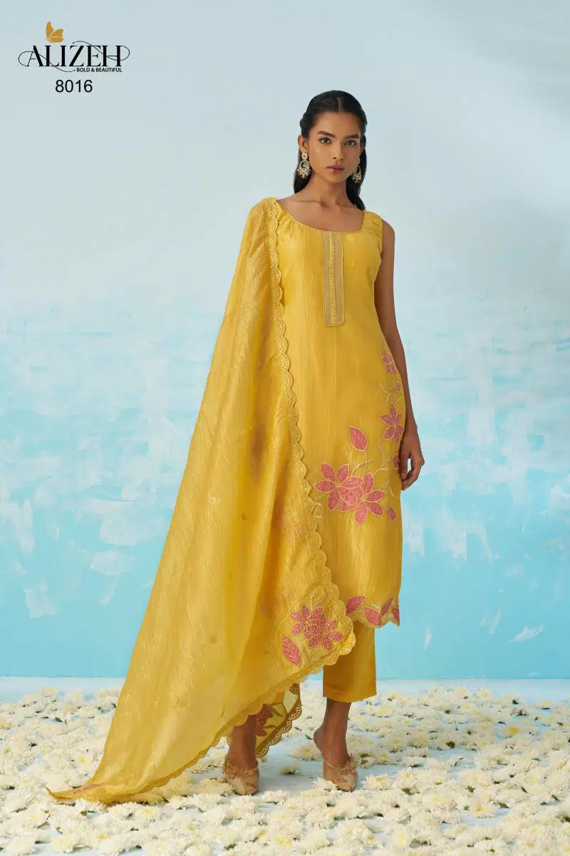 Jasmine By Alizeh Fancy Crush Designer Kurti With Bottom Dupatta Wholesale Online