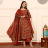 Dhruvi 330 Viscose Printed Kurta With Bottom Dupatta Wholesale Suppliers In Mumbai