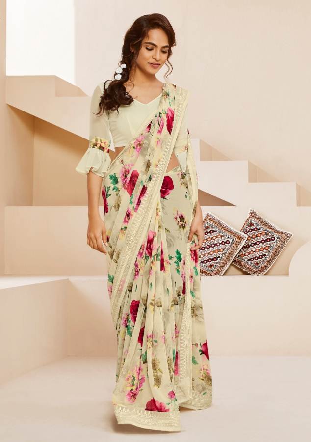 Shangrila Kamini Vol-14 Launch Latest Designer Daily Wear Georgette Saree With Kalakari Border 