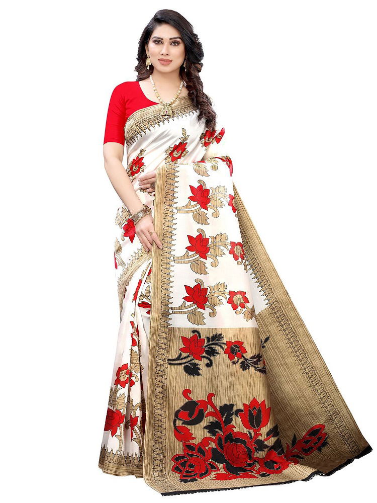 Pf 298 Designer Casual Wear Art Silk Printed Saree Collection
