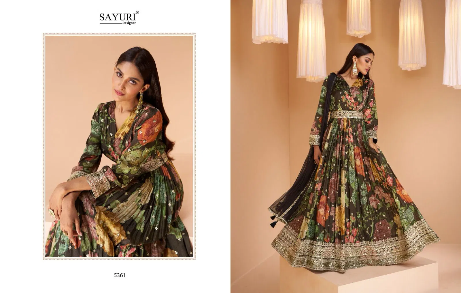 Sayuri Mashooqa Heavy Designer Real Georgette Gown Catalog
