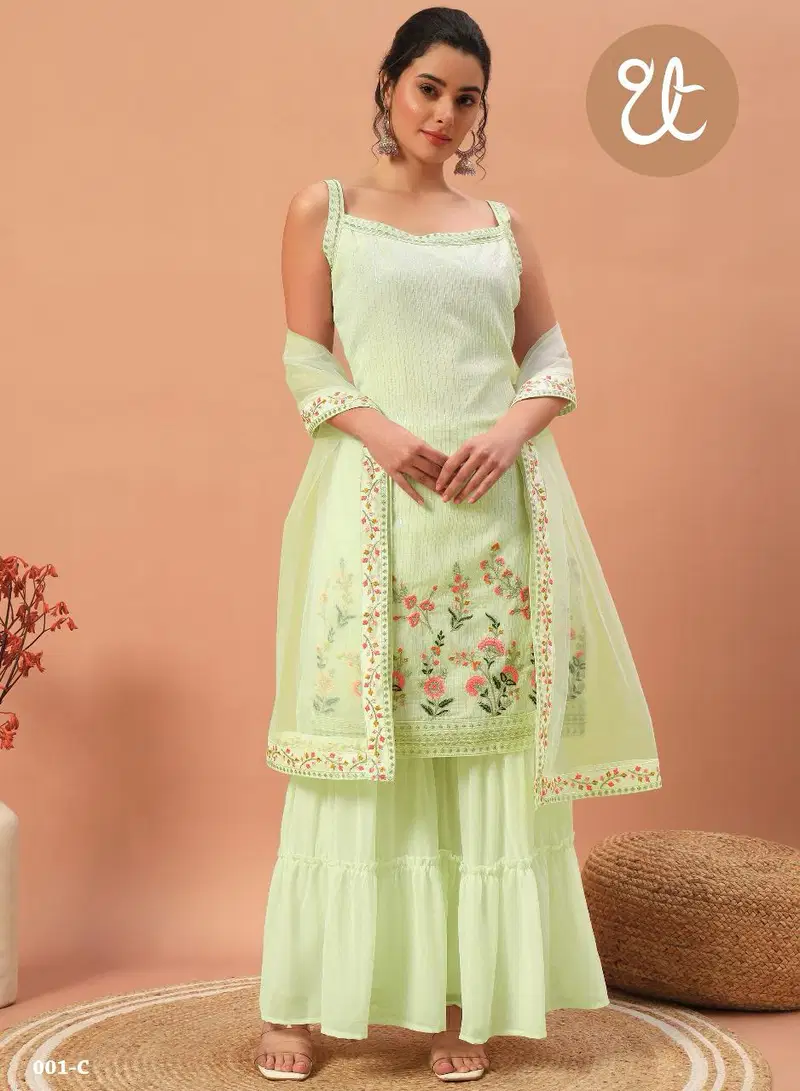 Tt 001 A to D Georgette Readymade Suits Wholesale Shop In Surat