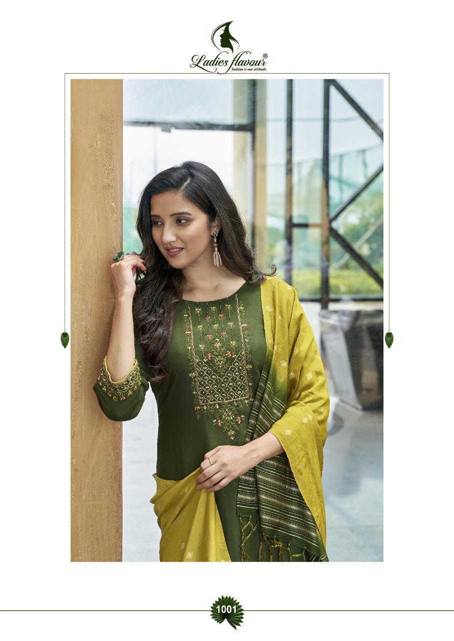 Ladies Flavour Ruhana 1 Festive Wear Maslin With Embroidery With Heavy Khatli Work Ready Made Collection
