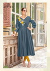 Nora By Mittoo Rayon Thread Work Stylish Kurti Wholesalers In Delhi