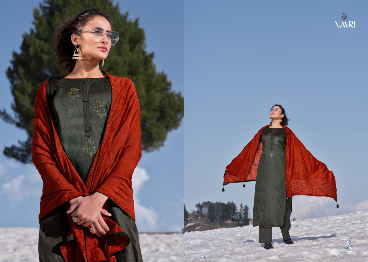 Naari Awadhi Vol-2 Fancy Festive Wear Pure Jam Silk Salwar Suit Collection