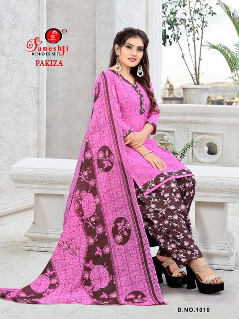 Ganeshji Pakiza Cotton Printed Casual Daily Wear Dress Material Collection