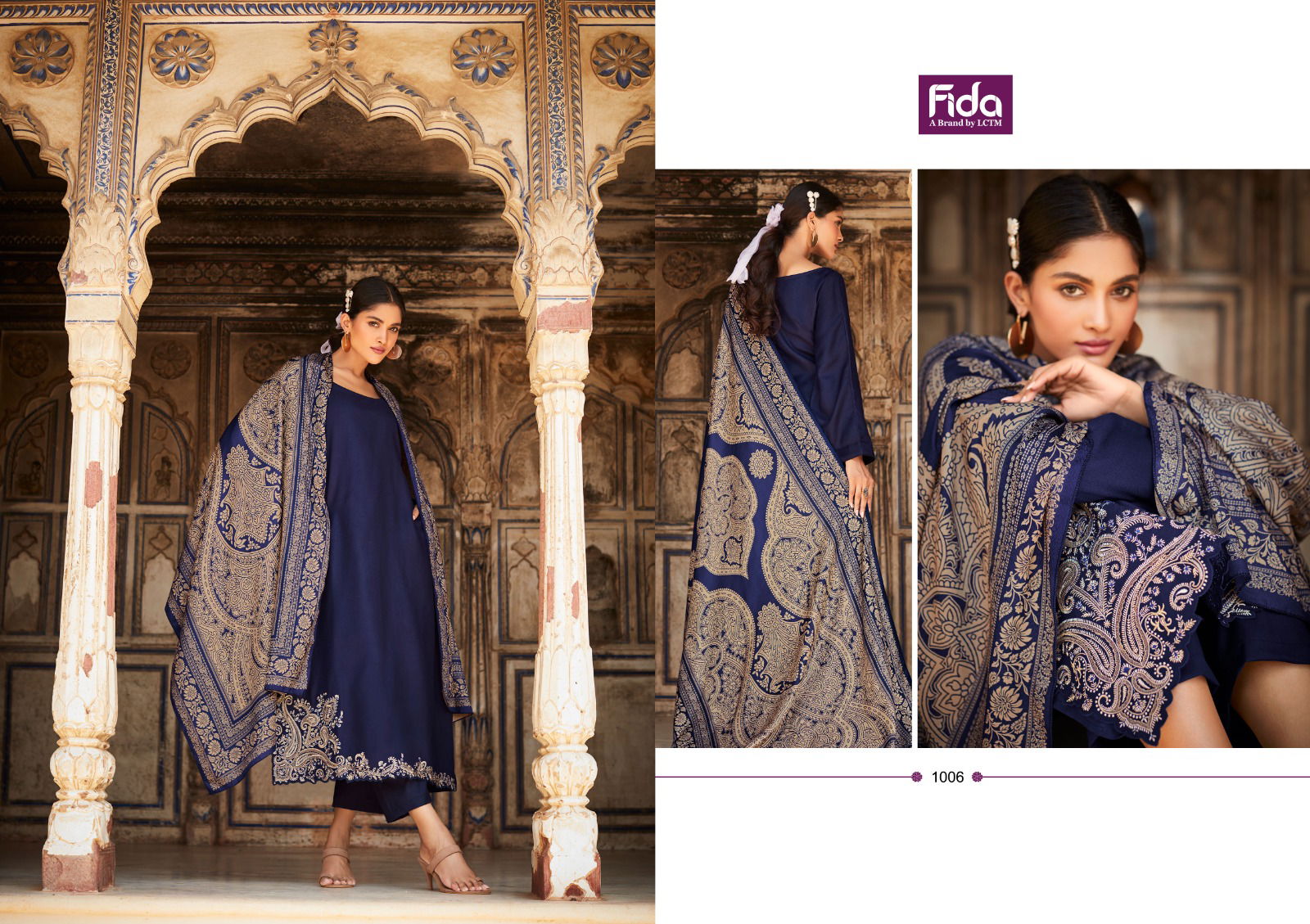 Fida Raah 1 Heavy Viscose Embroidery Dress Material
