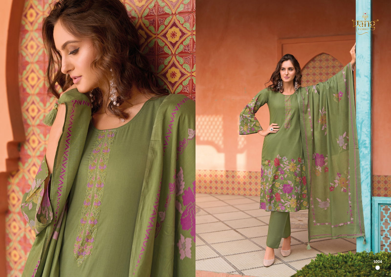 Freesia By Rang Swiss Lawn Cambric Salwar Kameez Wholesalers In Delhi