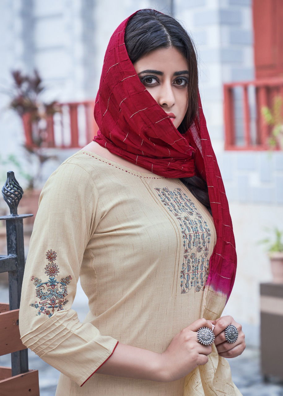 KOODEE SAHELI VOL-9 Designer Festive Wear Pure Nylon Viscose With Stripe Readymade Salwar Suit Collection