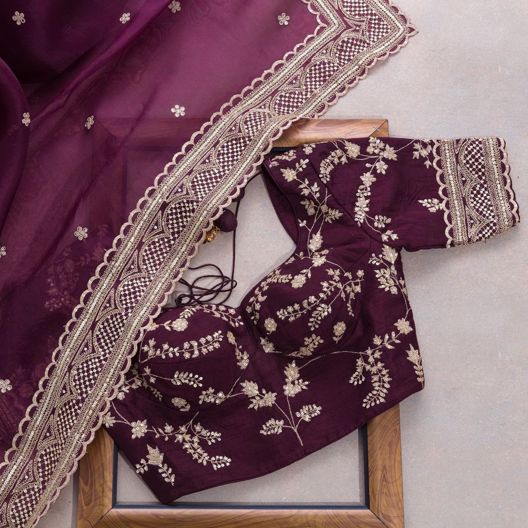 Mina By Krishi Embroidery Party Wear Saree Catalog