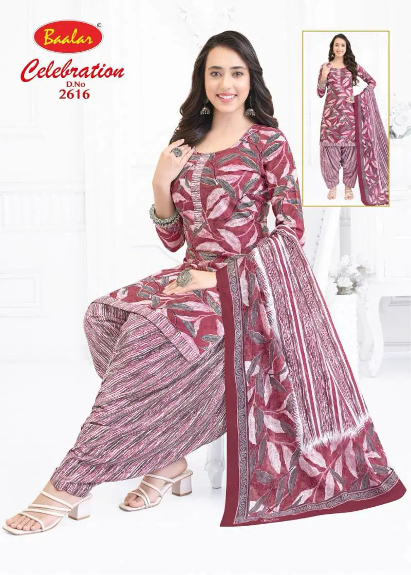 Baalar Celebration Vol 26 Fancy Cotton Printed Dress Material Wholesale Online