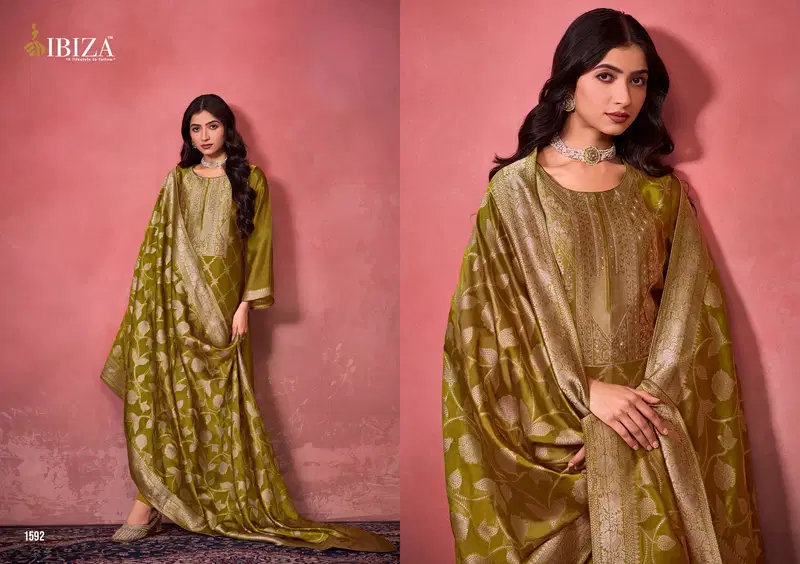 Verona By Ibiza Banglory Silk Designer Salwar Kameez Exporters In India