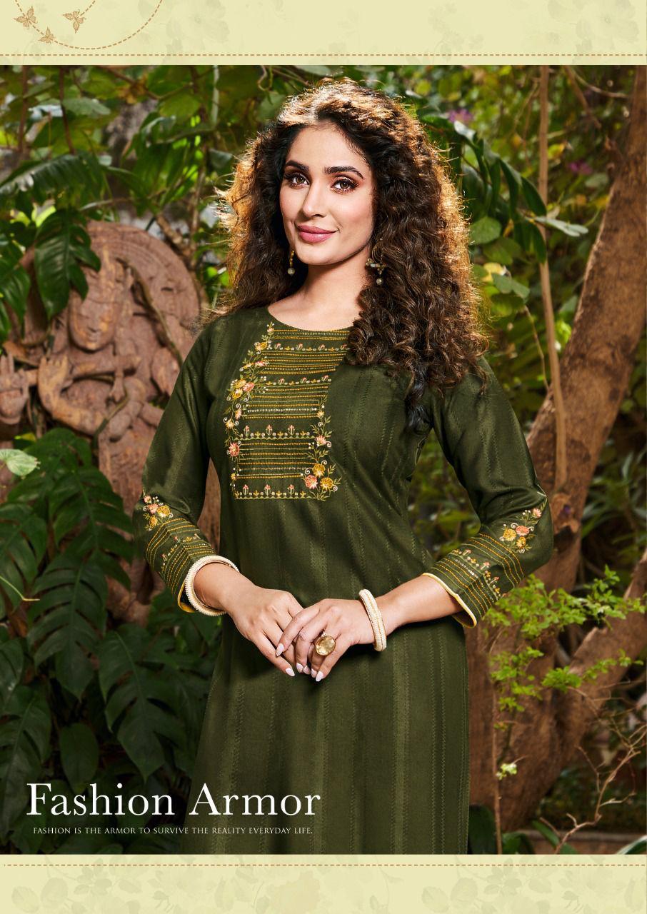 Ladies Flavour Saanvi 3 New Designer Fancy Party Wear Kurti With Bottom Collection