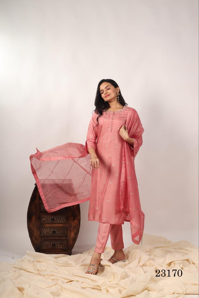 Indira 23170 Heavy Russian Silk Kurti With Bottom Dupatta Catalog
