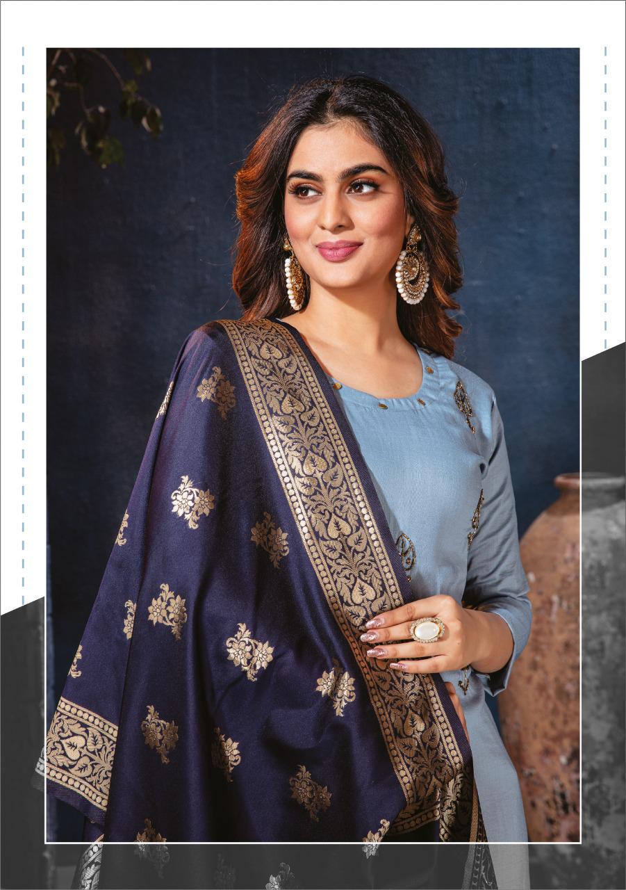 Wanna Shine 3 Fancy Casual Wear Designer silk Kurti With Dupatta Collection