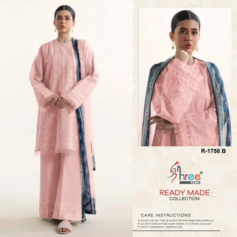 Shree R 1758 Cambric Cotton Ready Made Pakistani Salwar Suits Exporters In India