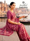 Shivika Vol 2 By Kashvi Black Moss Foil Printed Saree Suppliers In India
